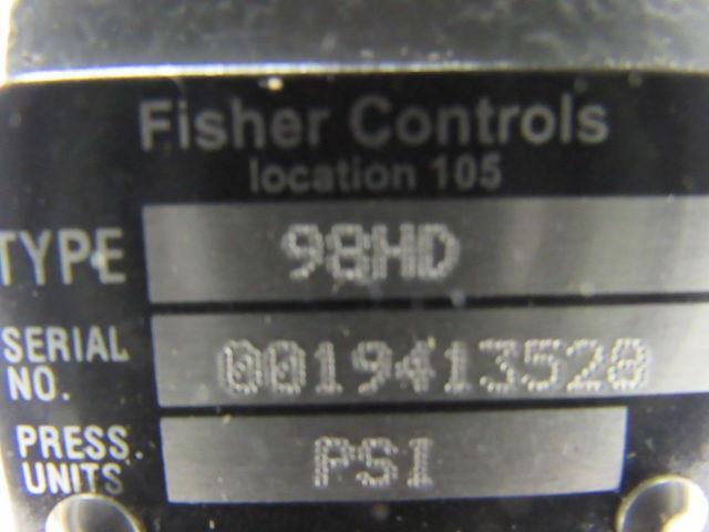 FISHER 98HD Differential Pressure Relief Valve 400PSI Max In 15-35 Spring