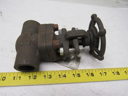 Davis Valve 10CT-2949 3/4" A105N Socket Weld Gate Valve