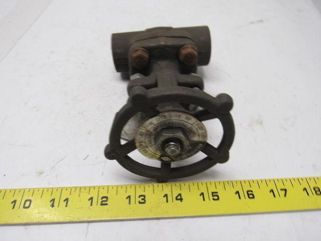 Davis Valve 10CT-2949 3/4" A105N Socket Weld Gate Valve