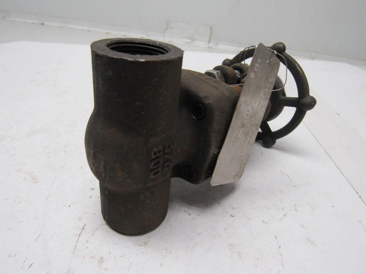 Davis Valve 10CT-2949 3/4" A105N Socket Weld Gate Valve
