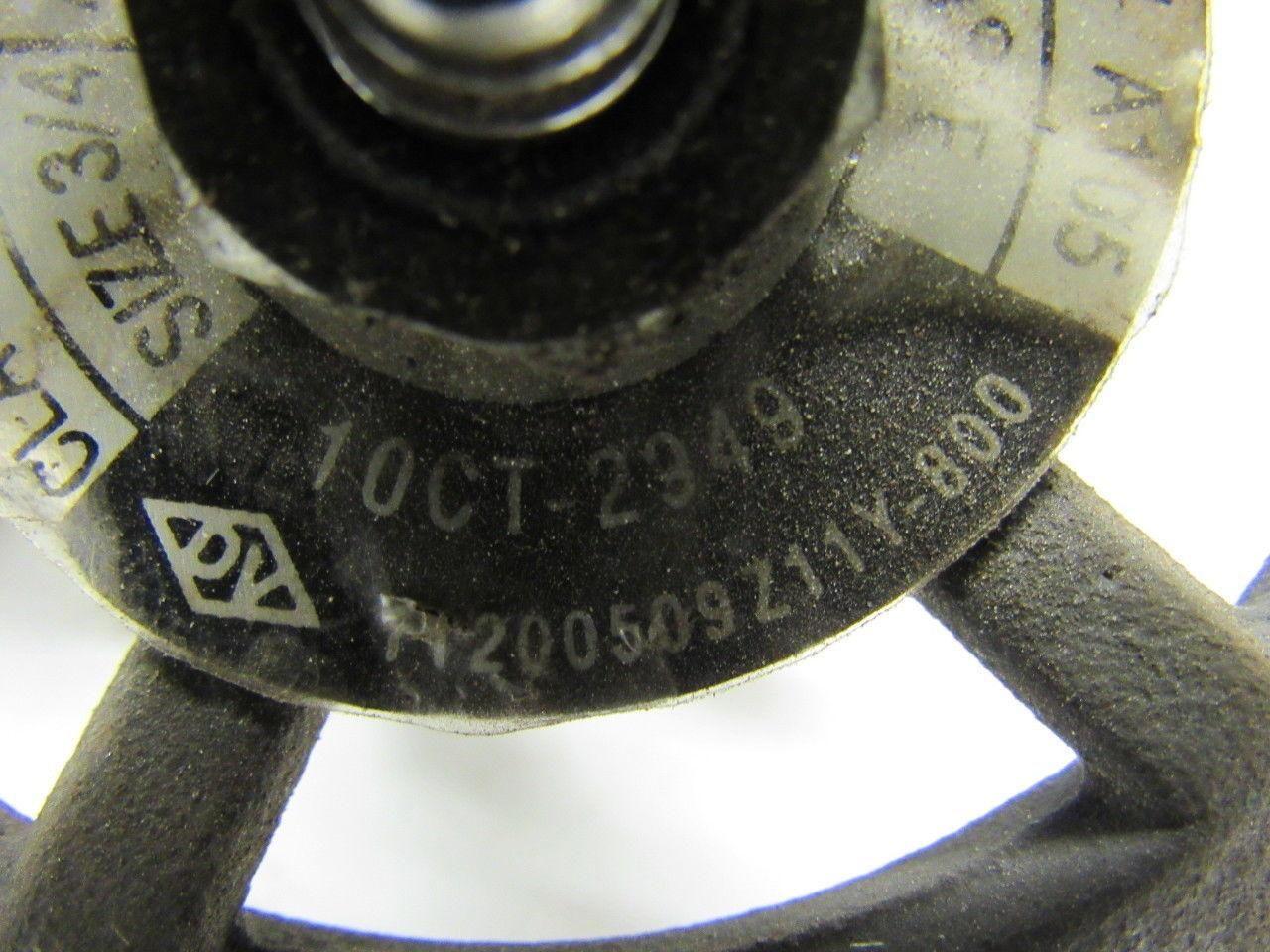 Davis Valve 10CT-2949 3/4" A105N Socket Weld Gate Valve