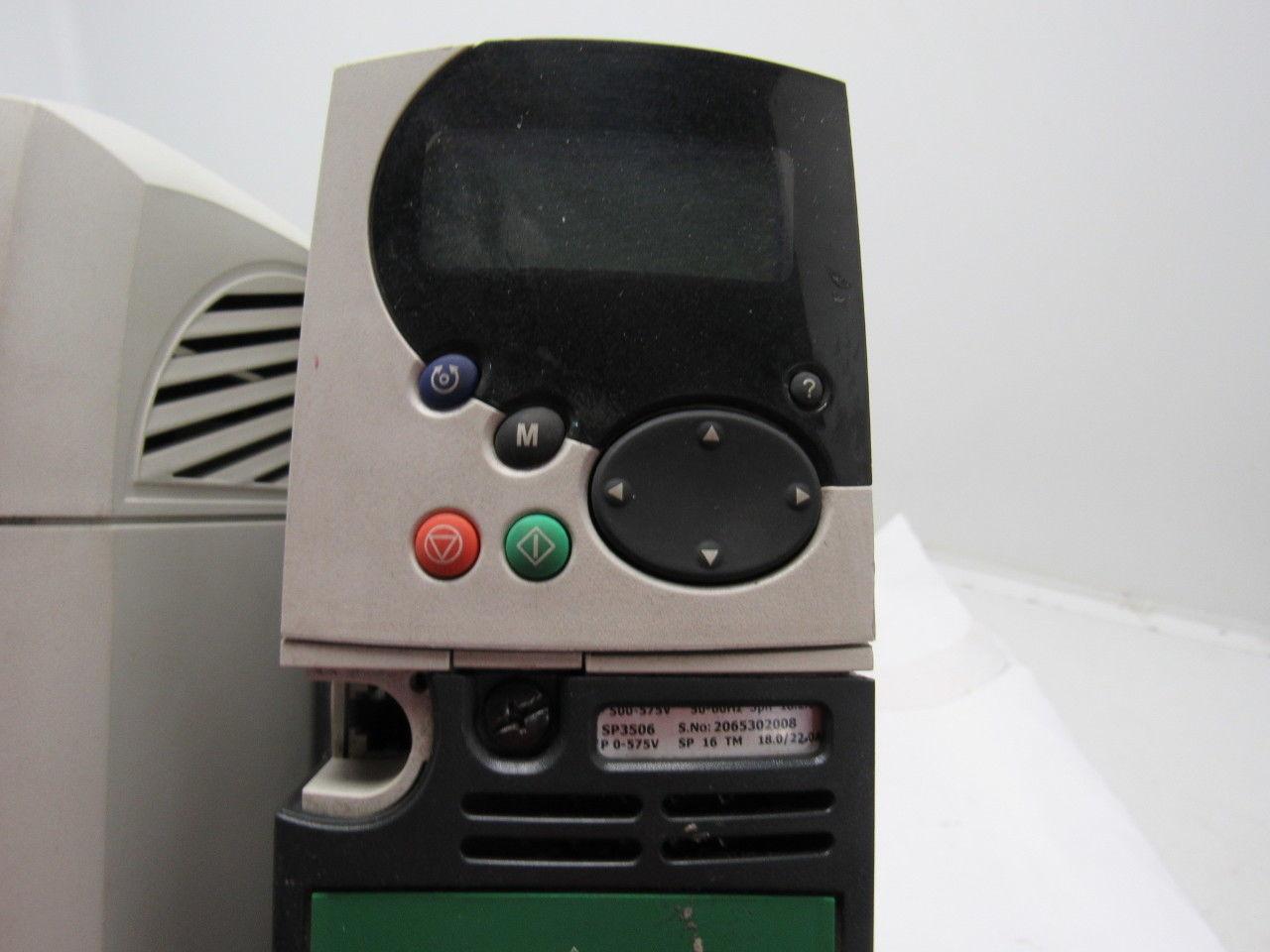 Emerson SP3506 Panel Mount AC Unidrive 500-575V 3PH 18.2A W/Power Supply