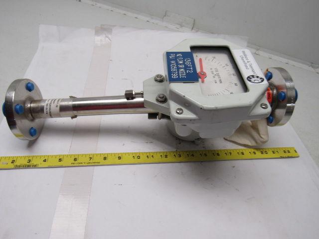 Wallace & Tiernan 5220M22016UBD402SXX Nitrogen N2 Flow Meter W/Flow Switch