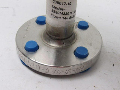 Wallace & Tiernan 5220M22016UBD402SXX Nitrogen N2 Flow Meter W/Flow Switch