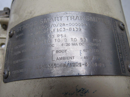 Honeywell YSTD130-/D/-2A-00000-DM.MB.TC.F1C3-8139 Pressure Transmitter