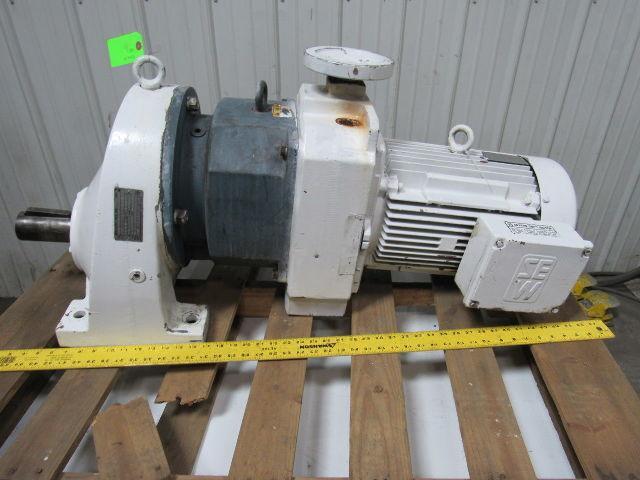 SEW-EURODRIVE RX101D46BDV160N4-KS Inline Double Reduction Gearmotor 5.22:1