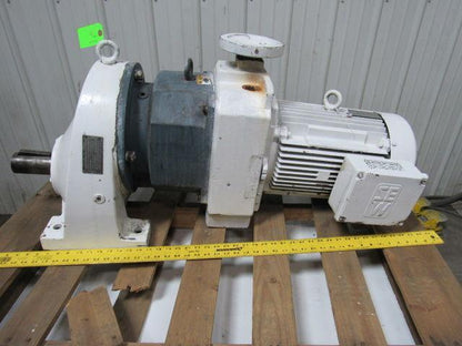 SEW-EURODRIVE RX101D46BDV160N4-KS Inline Double Reduction Gearmotor 5.22:1