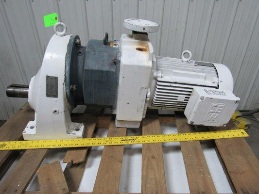 SEW-EURODRIVE RX101D46BDV160N4-KS Inline Double Reduction Gearmotor 5.22:1