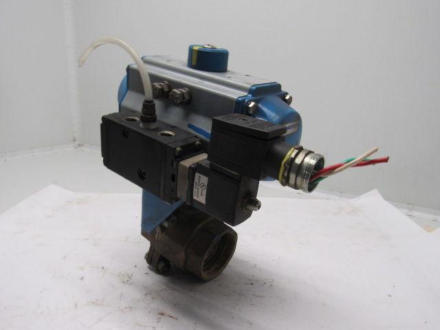 Jamesbury VPVL200 SR6 B 2"NPT Actuator Assembly Spring Return 120V 80PSI
