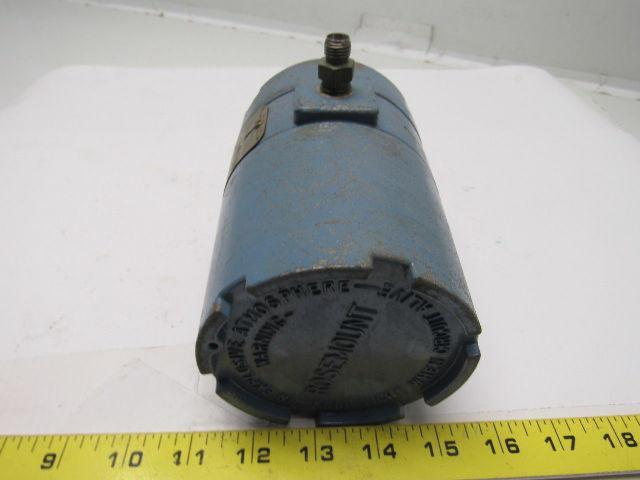 Rosemount 1135F1S1B1 Pressure Transmitter 15PSI WP 4-20MA Output 45VDC Max.