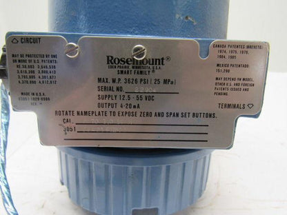 Rosemont 3051D1A21S1I5D3 Pressure Transmitter Module Manifold Block