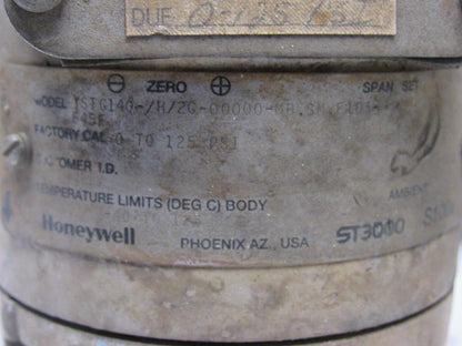 Honeywell YSTG140-/H/2G-00000-MB.SM.F103-645F Pressure Transmitter
