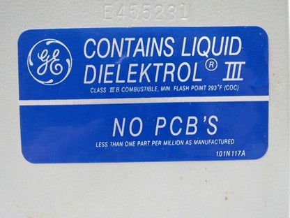 GE General Electric 55L154RH1 119622119622 Capacitor 15KVAR 600V 60Hz