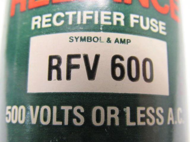 RELIANCE 64676-12DD RFV 600 Amp Rectifier Fuse New