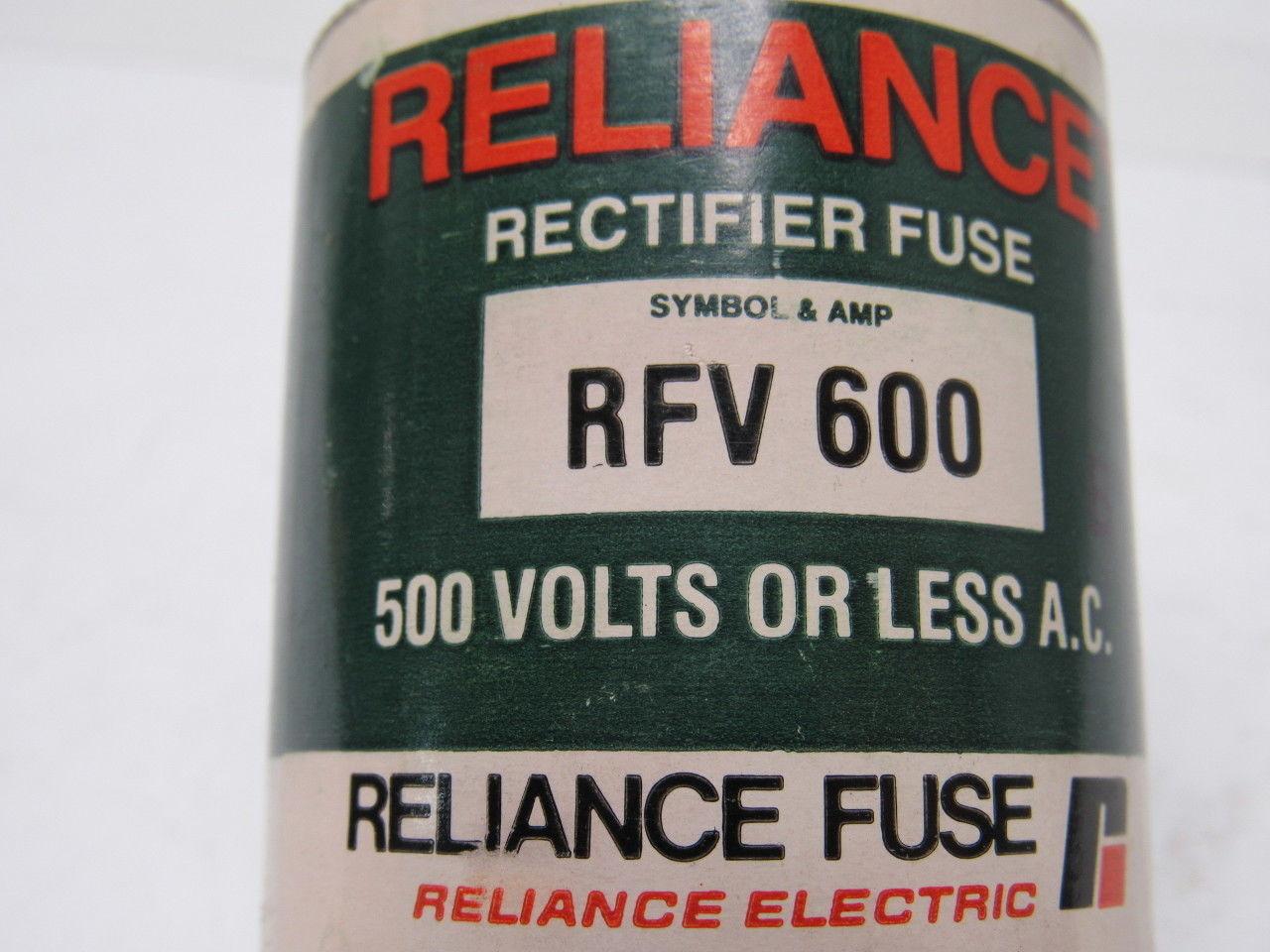 RELIANCE 64676-12DD RFV 600 Amp Rectifier Fuse New