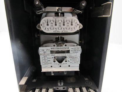 Westinghouse CB2F  Switchboard Watt Hour Meter Polyphase 5A 120V *NEW Old Stock*