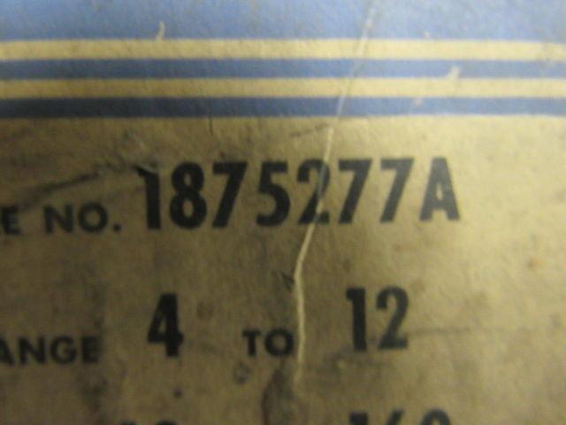 Westinghouse C0-8 Style 1875277A Over Current Relay Range 4-12A 60 Hz