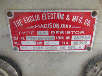 EUCLID ELECTRIC Y53W2500GB 4K1 Resistor HO 20HP 230V DC SEC A Vintage NEW