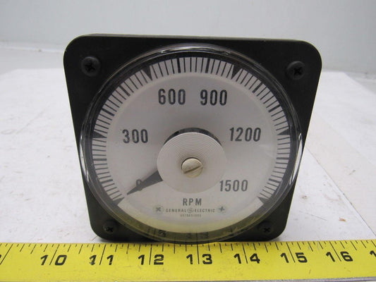 EIL Instruments Type DB-40 G.E. Panel Mount Tach Voltemeter 0-1500 RPM