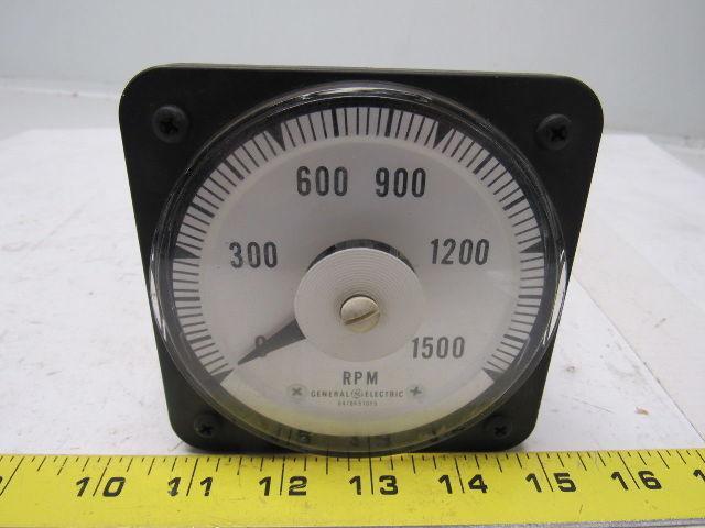 EIL Instruments Type DB-40 G.E. Panel Mount Tach Voltemeter 0-1500 RPM