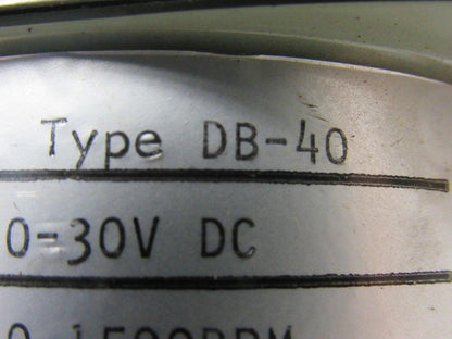 EIL Instruments Type DB-40 G.E. Panel Mount Tach Voltemeter 0-1500 RPM