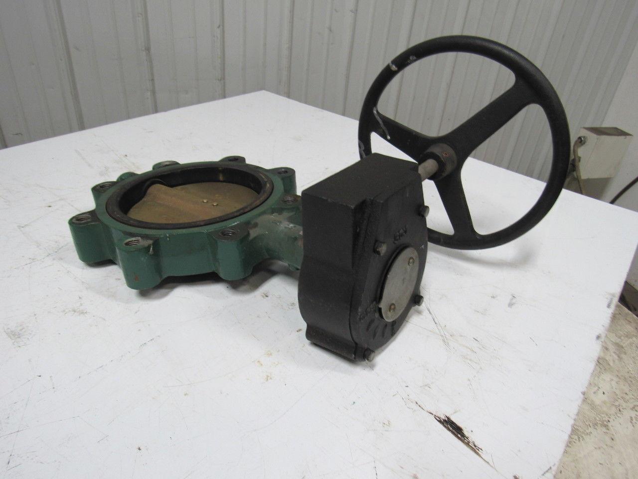 Stockham LG722-BS3-E 8" Lug Type Butterfly Valve W/Manual Hand Wheel Actuated