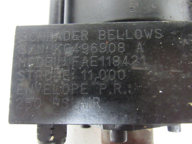 Schrader Bellows FAE118421 Pneumatic Air Tie Rod Cylinder 4" Bore 11" Stroke