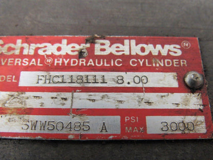 Schrader Bellows FHC118111 Hydraulic Tie Rod Cylinder 2-1/2" Bore 8" Stroke