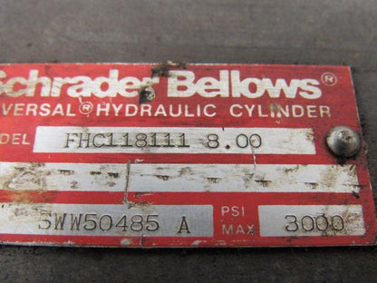 Schrader Bellows FHC118111 Hydraulic Tie Rod Cylinder 2-1/2" Bore 8" Stroke