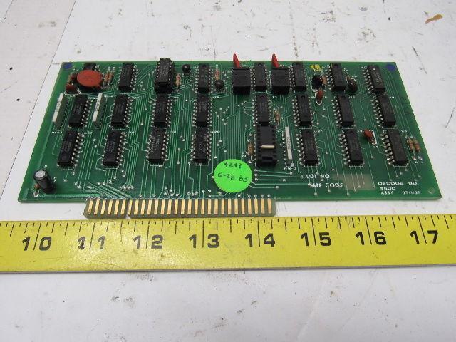 Streeter Amet 0711157 6065008 REV. A Decode BD. 4500 Circuit Board