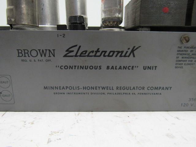 Brown Electronik 356358 Continuous Balance Unit 120V 50/60Hz