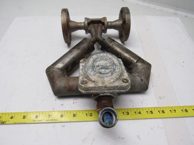 Micro Motion CMF025M314NU 1/2" Mass Flow Sensor 9-Wire Flange Mount Rough