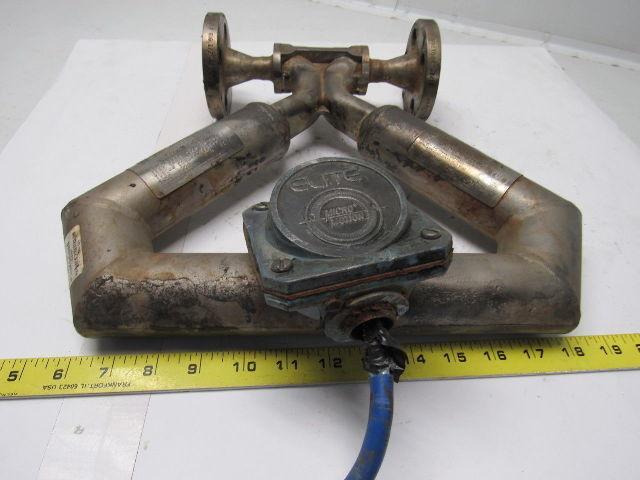 Micro Motion CMF050M314NU Elite 1/2" Mass Flow Sensor 9-Wire Flange Mount Used