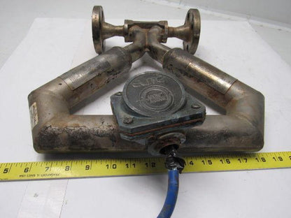 Micro Motion CMF050M314NU Elite 1/2" Mass Flow Sensor 9-Wire Flange Mount Used
