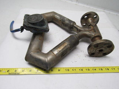 Micro Motion CMF050M314NU Elite 1/2" Mass Flow Sensor 9-Wire Flange Mount Used