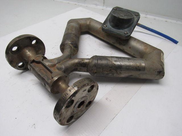 Micro Motion CMF050M314NU Elite 1/2" Mass Flow Sensor 9-Wire Flange Mount Used