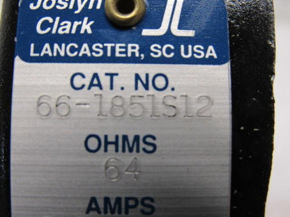 Joslyn Clark 66-1851S12 Type S Rheostat 64 OHM 3.70-1.85V *NEW* 71587 Z