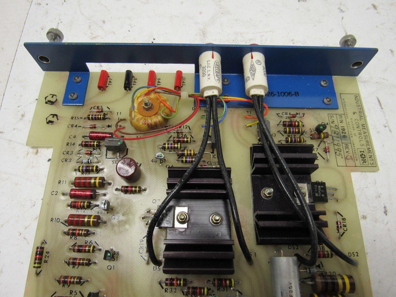 Indust. Measurements & Controls 1926-1004J REV. J Firing PC Board Card 50/60 Hz.