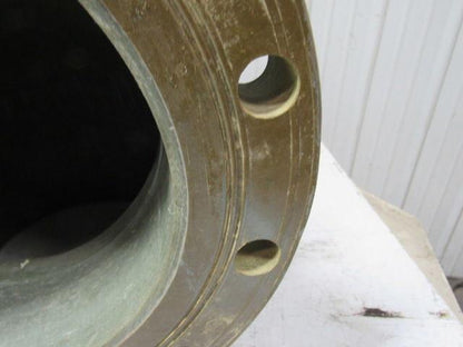 NOV 022100-362-0 10" Flanged Fiberglass 90° Elbow Green Thread 225 PSIG