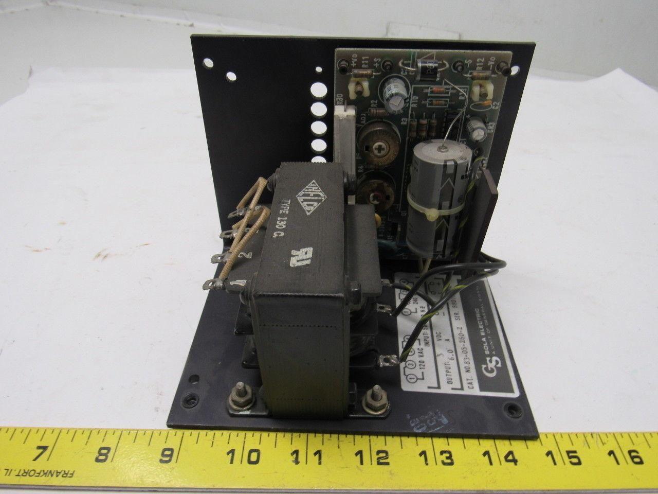 Sola Electric 83-05-260-2 Power Supply 120-240V Input 5V 6A Output Lot of 2