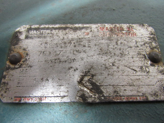 MASTER REEVES RELIANCE 10238271-RE 5HP Gearmotor 1710 RPM 230/460V 83:1