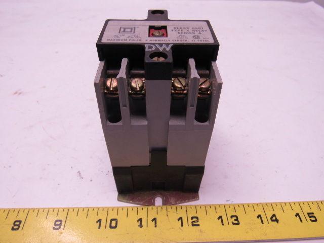 Square D 8501 Type XO-40 Series A Open Type AC Control Relay 120V 60Hz Coil
