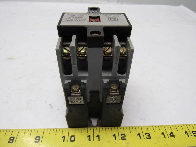Square D 8501 Type XO-40 Series A Open Type AC Control Relay 120V 60Hz Coil