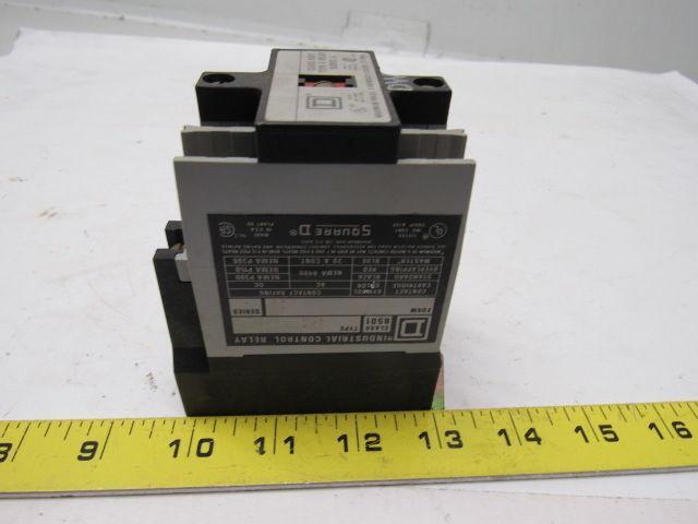 Square D 8501 Type XO-40 Series A Open Type AC Control Relay 120V 60Hz Coil