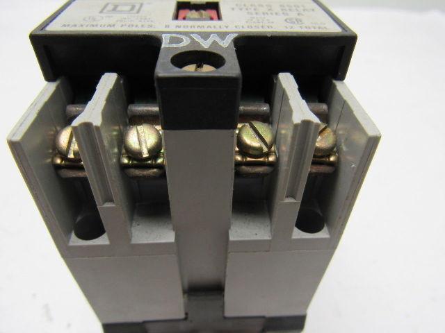 Square D 8501 Type XO-40 Series A Open Type AC Control Relay 120V 60Hz Coil