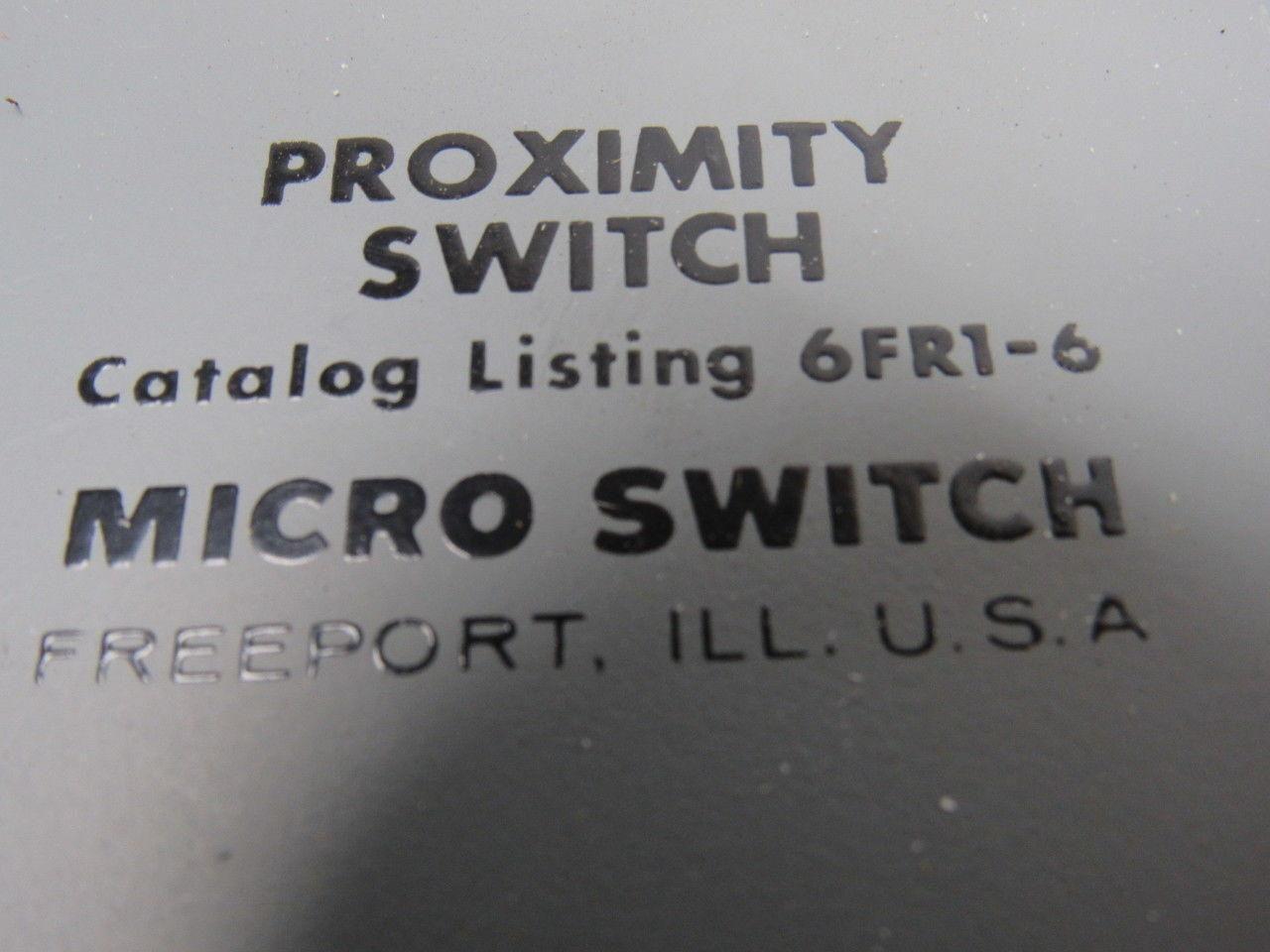 Honeywell 6FR1-6 One-Piece Ferromagnetic Actuated Reed Proximity Switch