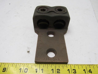 PU-VI-T 500-800 MCM Bronze 2 Hole Mechanical Connector Lug