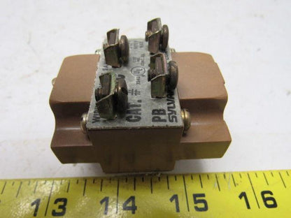 Sylvania PB Contact Blocks Bulletin 100 HD 2NC-2NO Panel Mounted