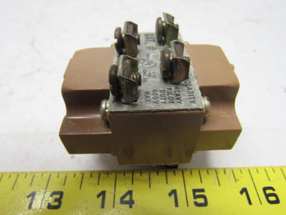 Sylvania PB Contact Blocks Bulletin 100 HD 2NC-2NO Panel Mounted