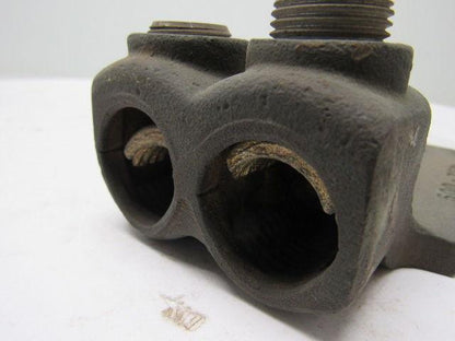 T&B 500-750 MCM Bronze 2 Hole Mechanical Connector Lug 4 Hole Mount
